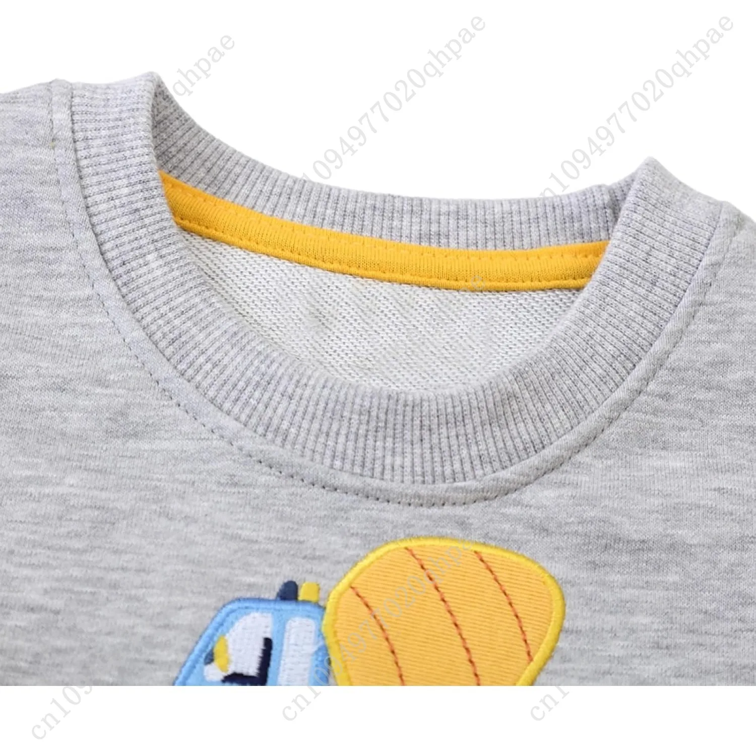 سويت شيرت للأولاد الصغار بأكمام طويلة، قمصان كاجوال للأطفال من القطن برسومات الخريف والشتاء، بلوزة علوية #3