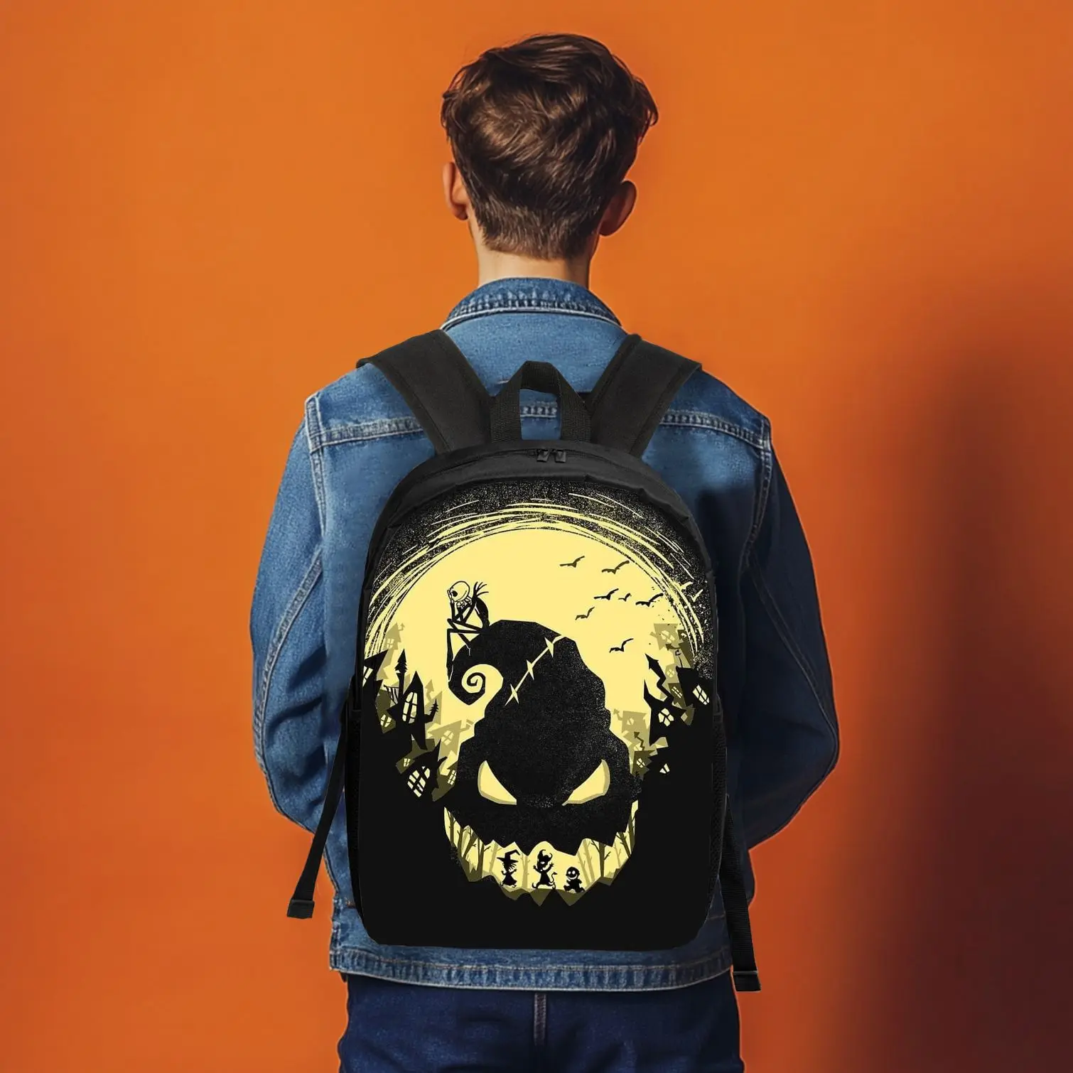 حقيبة ظهر ديزني ذا كابوس قبل عيد الميلاد جاك، حقيبة كاجوال، سعة كبيرة، هدية عالية الجودة، استخدام يومي شخصي