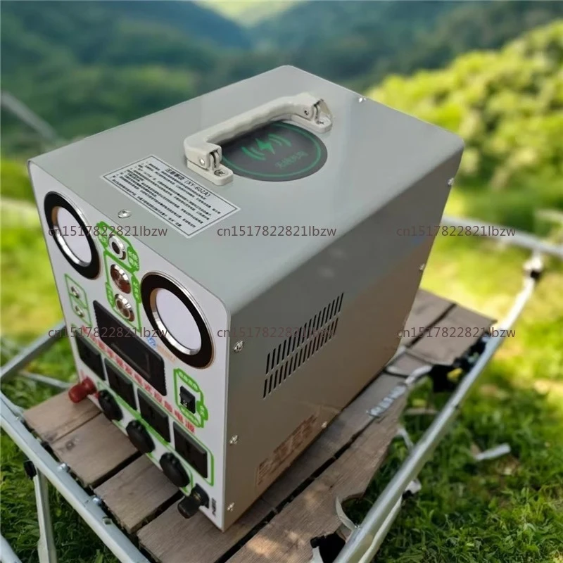 220V/110V Hand Crank Generator USB Mobile Phone Charging Treasure 1500W High Power Large Capacity Outdoor Manual Generator 12V