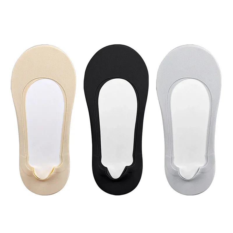 Women Boat Sock Plantar Fasciitis Shoes Insole Socks Insoles for Feet Shock Absorbing Shoe Sole Invisible Non slip Shoe pads