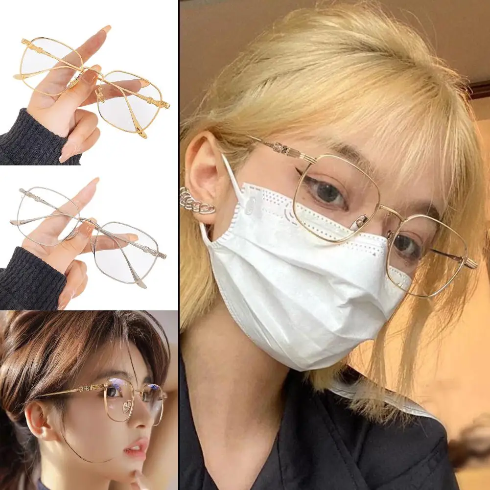 

Unisex Photosensitive Color Changing Glasses Large Glasses Frame Lightweight Photosensitive Flat Glasses Light Comfortable O1A0