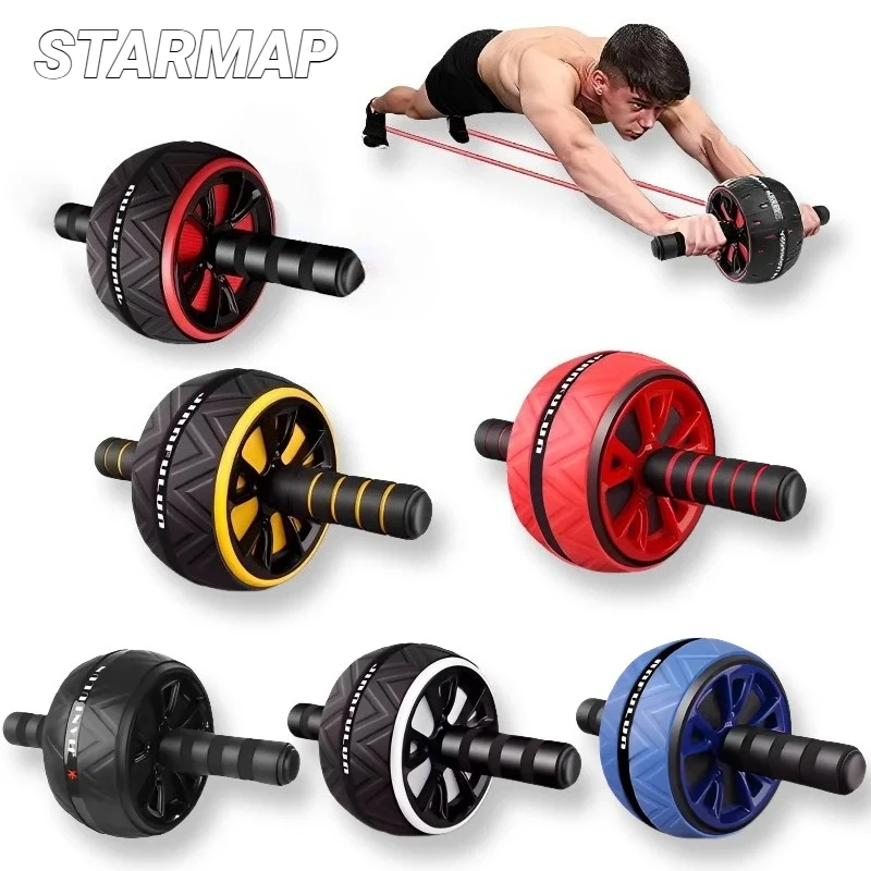 Ab rolo roda para abs core treino antiderrapante casa ginásio equipamentos de fitness das mulheres dos homens exercício de treinamento abdominal