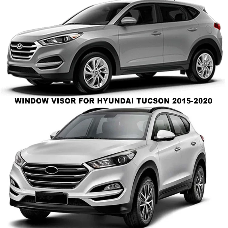 Side Window Deflector For Hyundai Tucson 2015 2016 2017 2018 2019 2020 Car Rain Shield Window Door Visor Rain Guard Wind Shield