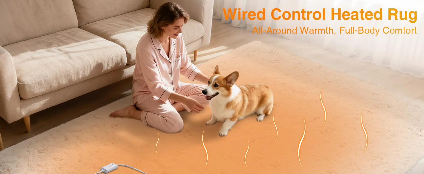Wired Control Heated Rug