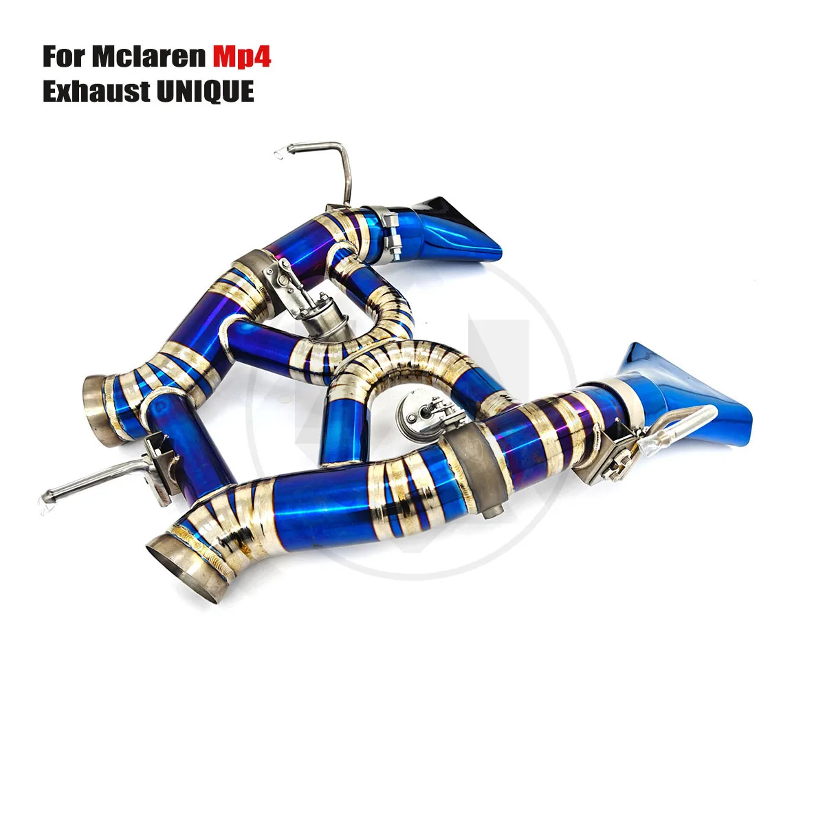 

UNIQUE for Mclaren Mp4 performance valve titanium exhaust system TC4 titanium alloy exhaust muffler