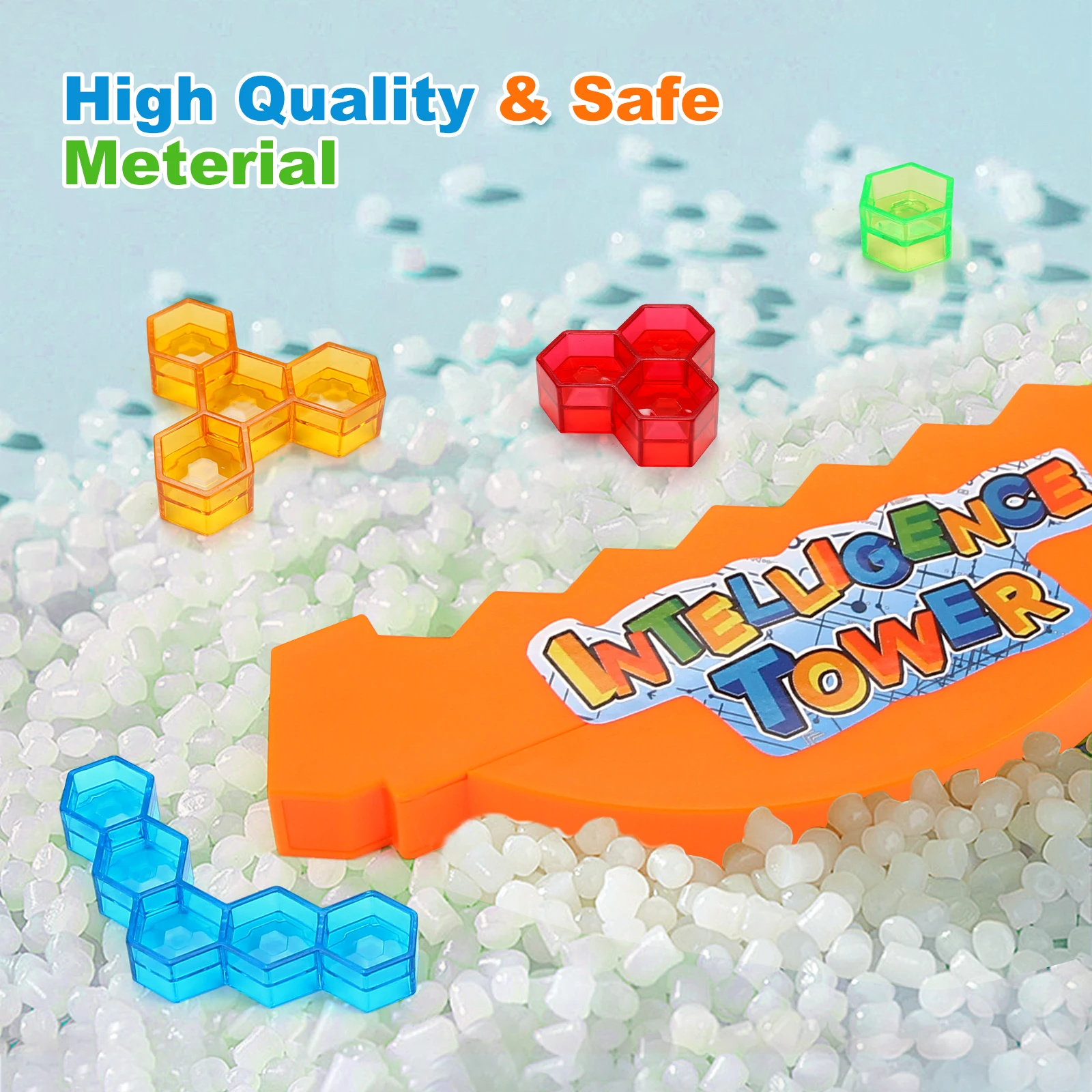 32 個インテリジェンスタワー積み重ねハイブロックゲームバランススタッキングビルディングブロックおもちゃ教育玩具子供デスクトップパーティーおもちゃ