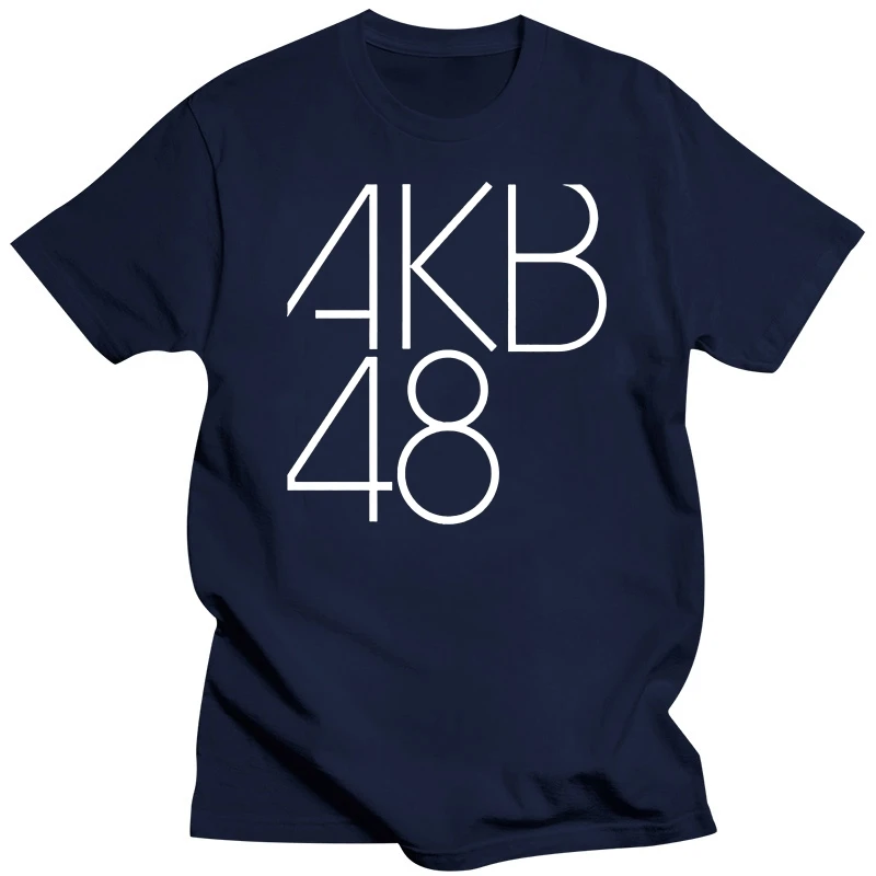 Mens luxury cotton summer T shirt black short sleeve sommer AKB48 gedruckt baumwolle kurzarm t-shirt unisex crew neck teeshirt