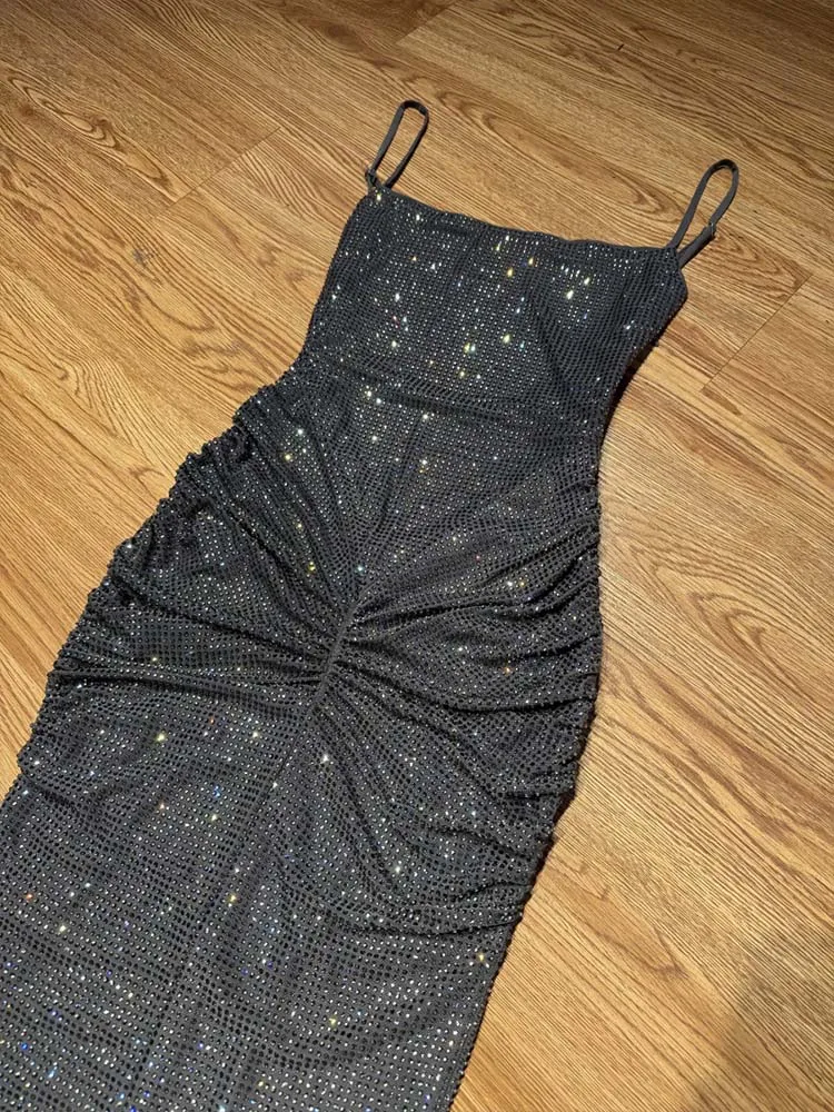 جودة عالية الساخن ختم مثير الحمالات فستان عارية الذراعين 2025 موضة جديدة مخصصة الملابس النسائية #4