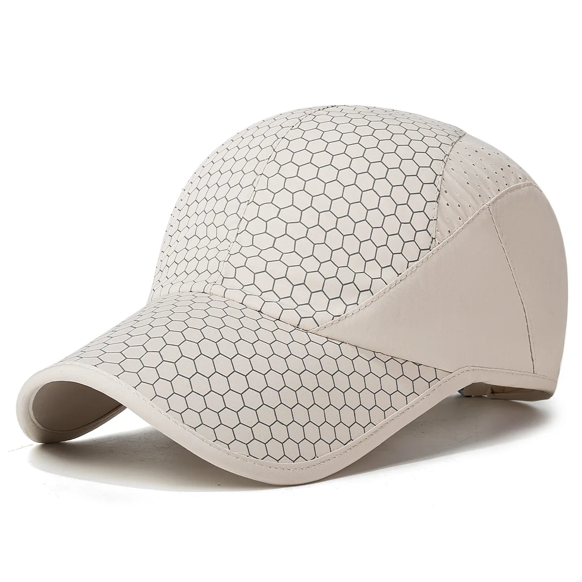 New Summer spliced breathable perforated mesh baseball caps for men and women quick drying sunscreen sports hats snapback cap