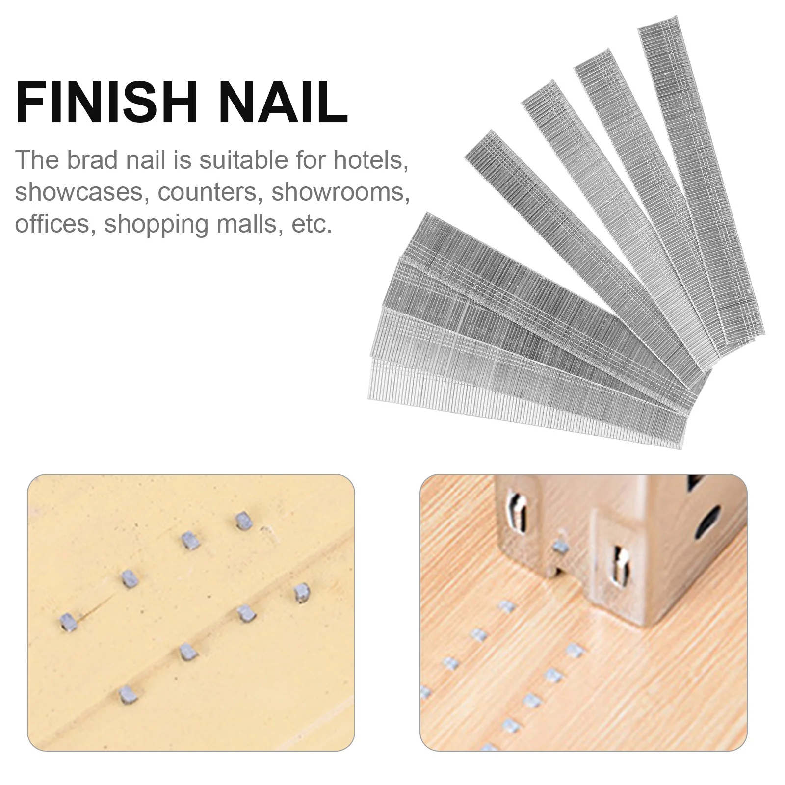 

8000Pcs Woodworking Nails Brad Nail Galvanized Iron Finishing Nail Cabinetry Building Repair Assembly Brad Nails