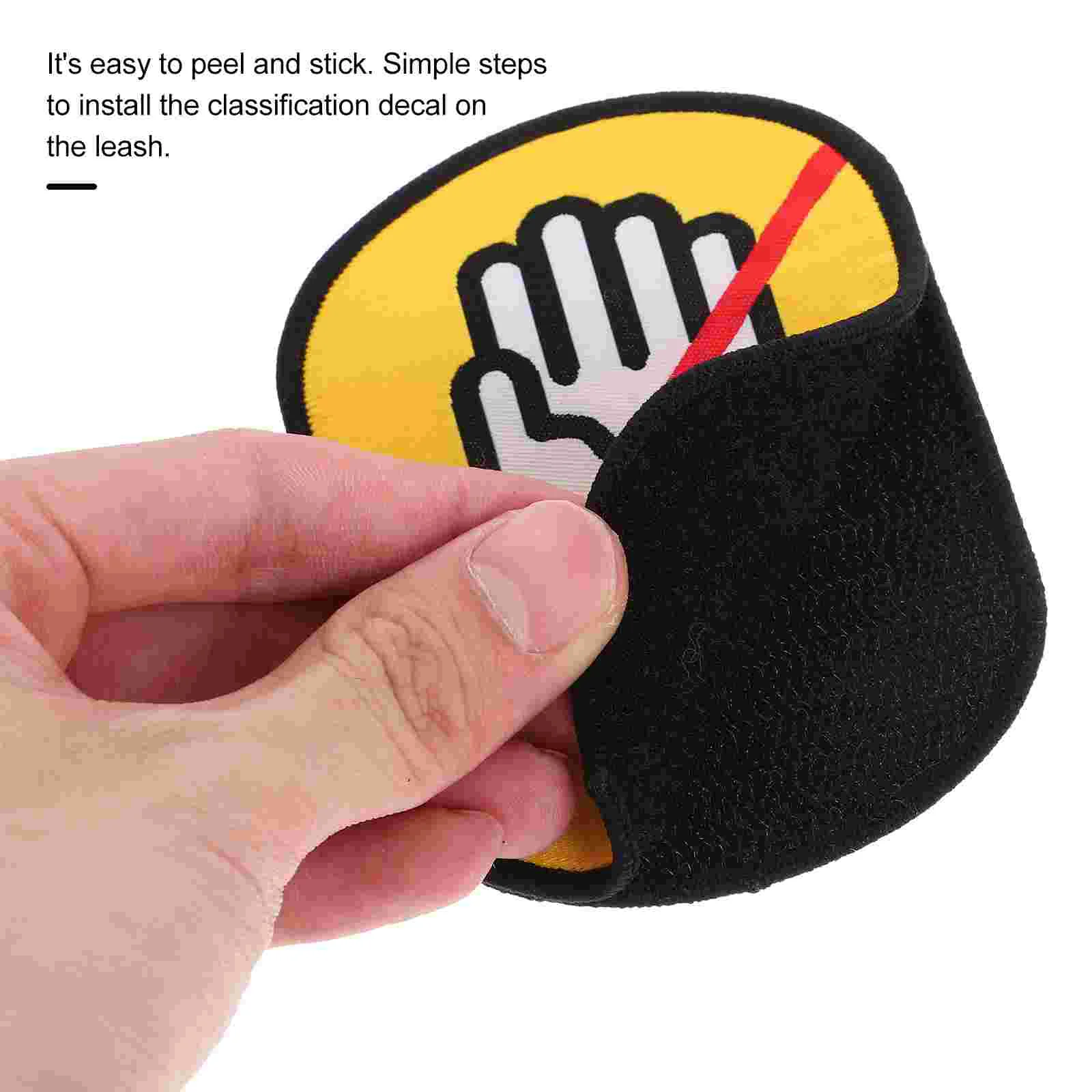 Pet Social Post Identification Leash Decal for Puppy Decals Mild Dog Warn Sticker Accessory Training Aid