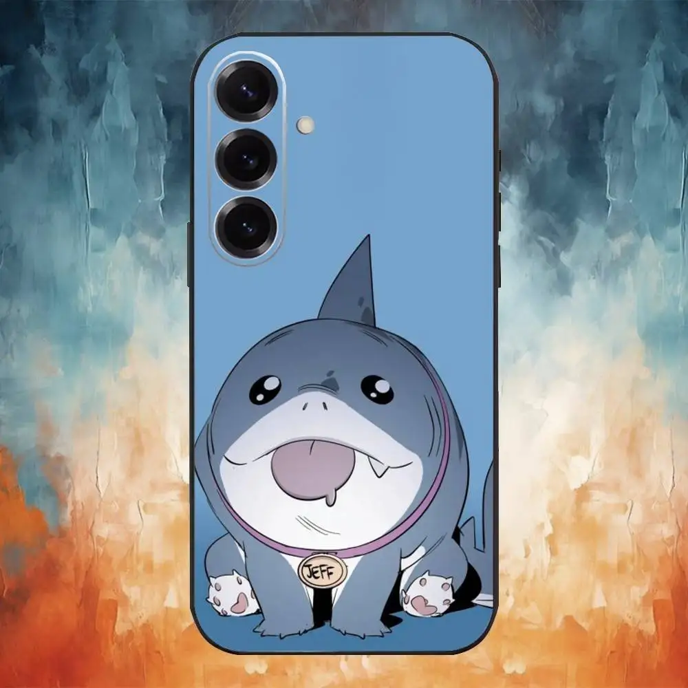 J-Jeff The Land Shark Phone Case For Samsung Galaxy A73,A72,A71,A70,A53,A52,A51,Others Soft Black Cover