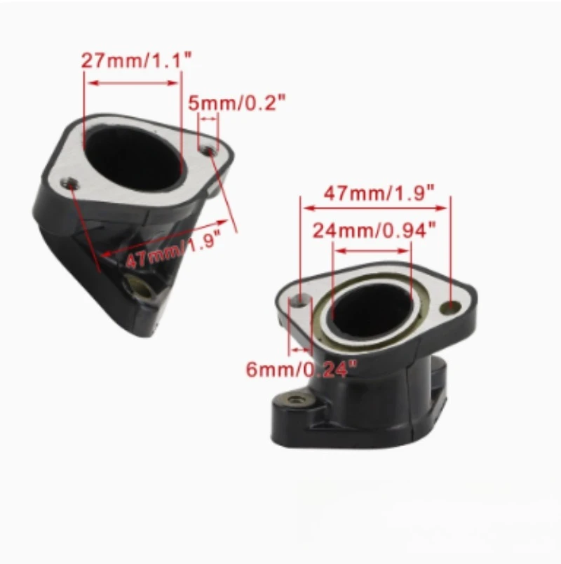 For HONDA CRF100F XL100S XR100 CR100R 1985-1999 2004-2013 17110-KA8-000 1 Pc Motorcycle Carburetor Intake Outlet Manifold