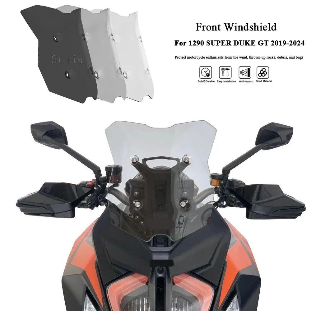 Neue Motorrad Front Touring Windschutzscheibe Windschutz Windabweiser Passend für 1290 SUPER DUKE GT 2019-2023 1290 Super Duke GT 2024