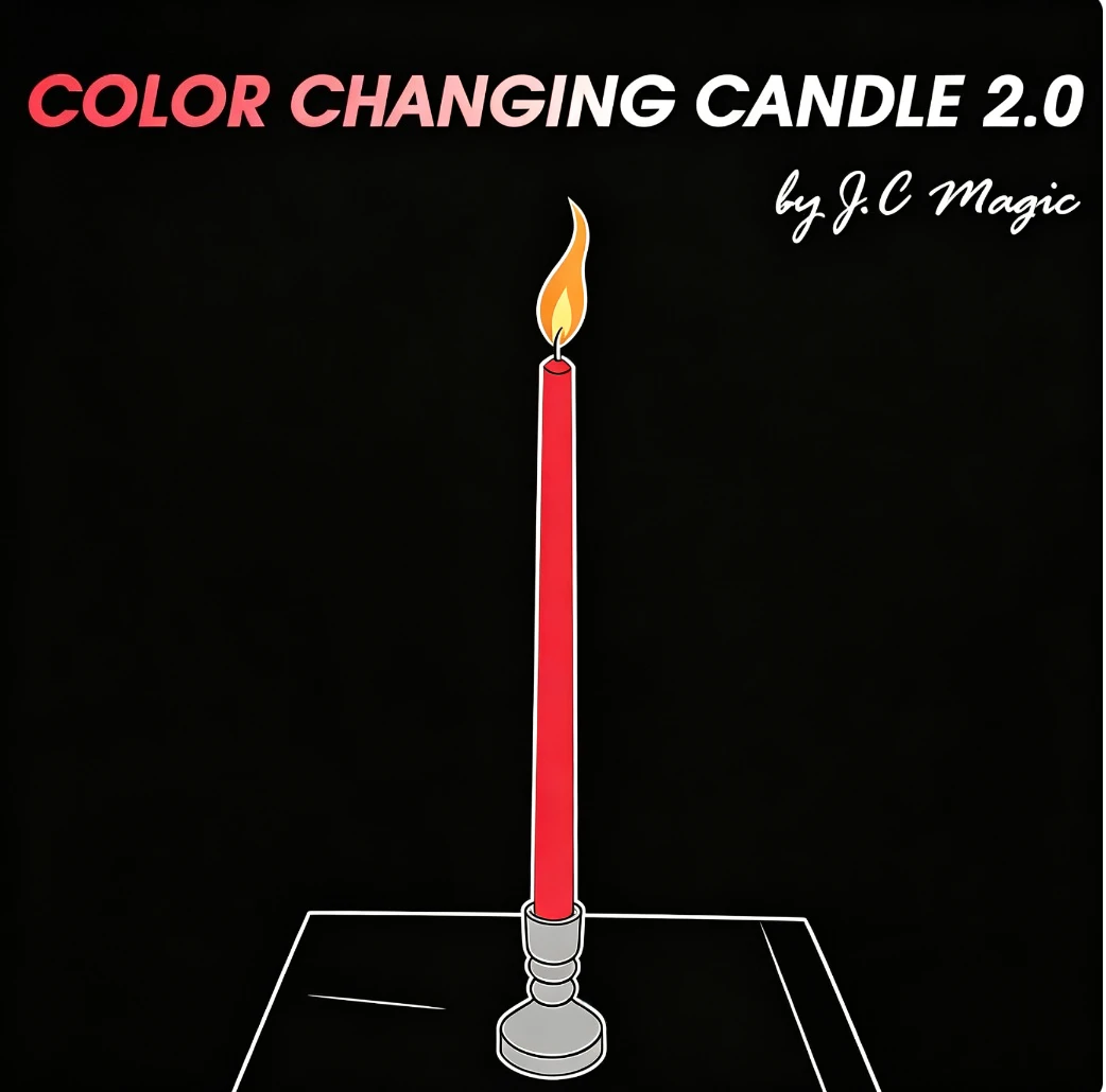 Color Changing Candle 2.0 By J.C Magic Red Candle Change to White Tricks Vanish Magica Stage Gimmicks Illusions Mentalism