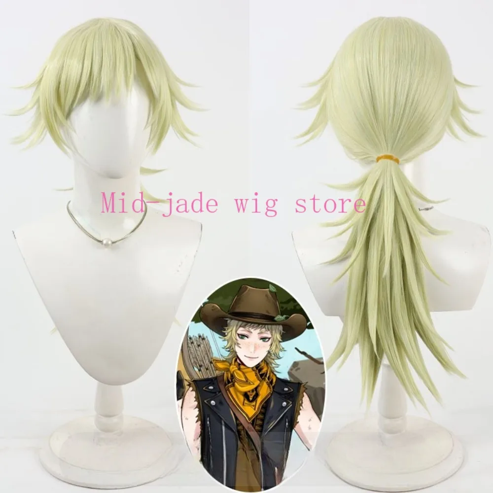 Game RGook Hunt Cosplay Wig Long Hair with Ponytail Styling for Valentine Fantasy Anime Convention and Studio Photography