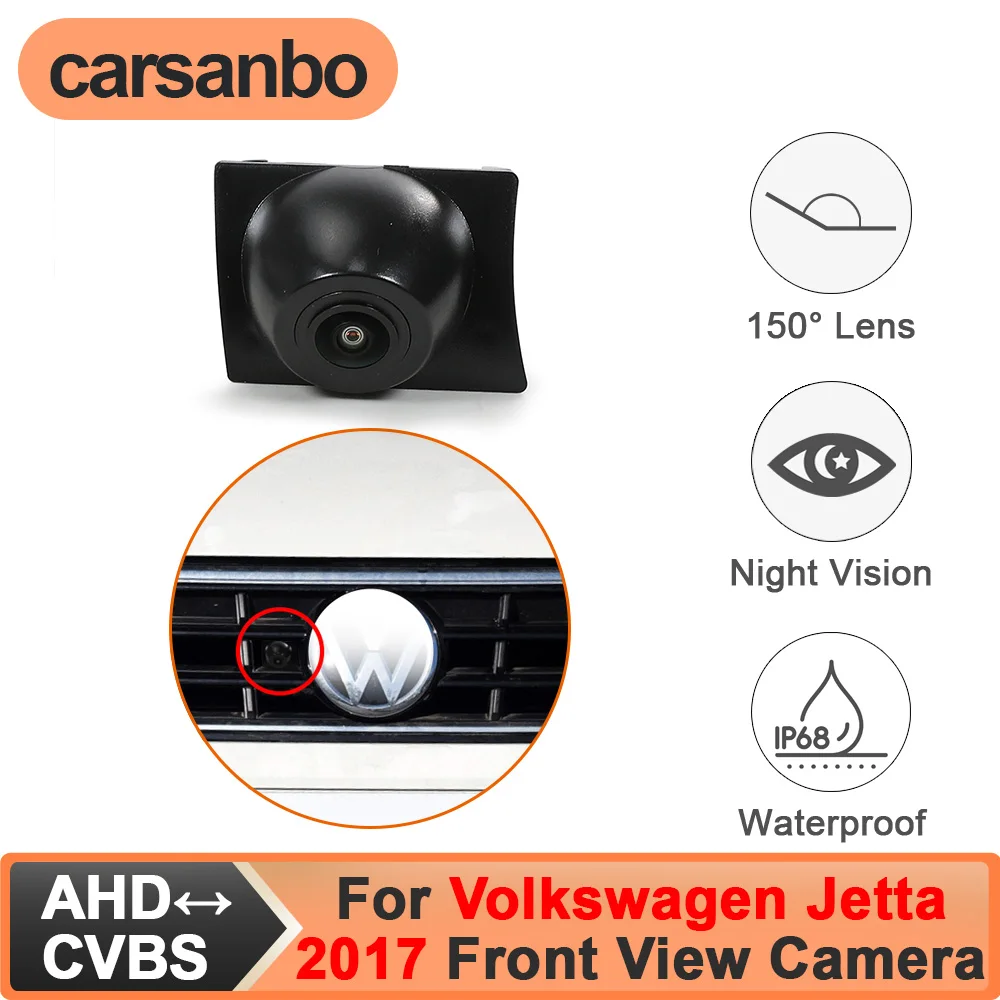 

Carsanbo Fit for Volkswagen Jetta 2017 Car Front View Camera CCD AHD 150° Night Vision Fisheye Lens Waterproof OEM Front Camera