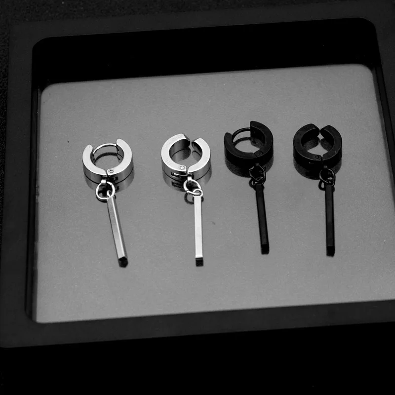 2023 Korean Wave New Felix Same Stainless Steel Earrings for Men\'s Punk Fashion Personalized Accessories Gift