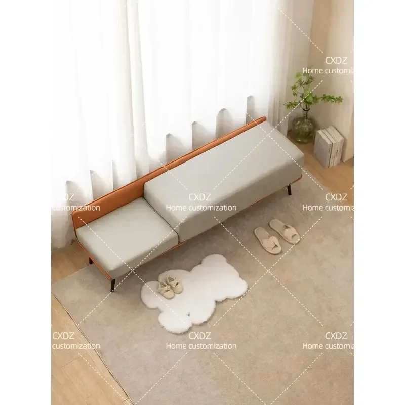 Light Luxury Shoe Changing Stool Long Bench for Entryway Home Cloakroom Bedside Sofa Stool Modern Minimalist Footrest Seat