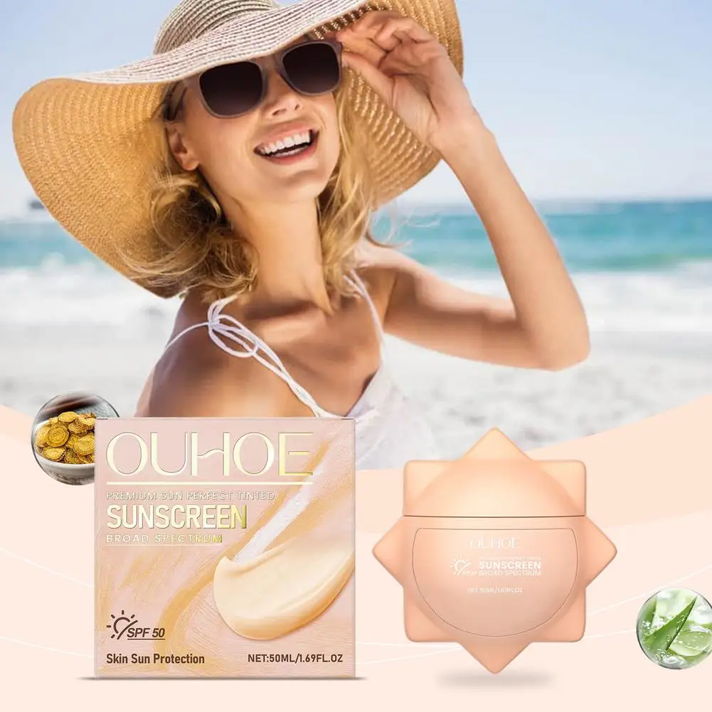 SPF50PA++ 리터치 선스크린 방수 땀 방지 항산화 크림 보호 태양 보습 케어 스킨 제품 Fa P9E5