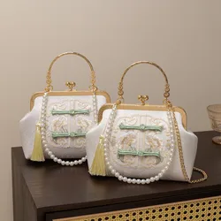 Vintage Embroidery Shoulder Clutch Bags Designer Women Evening Bag Luxury Crossbody Bag Chinese Style Elegant Handbag Purses