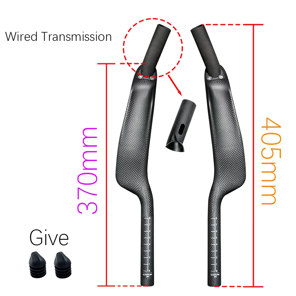 2026 neue BALUGOE Carbon Faser Fahrrad TT Rest Griff Fern Racing Lenker Triathlon Zeitfahren Elektronische Übertragung – Detail 17