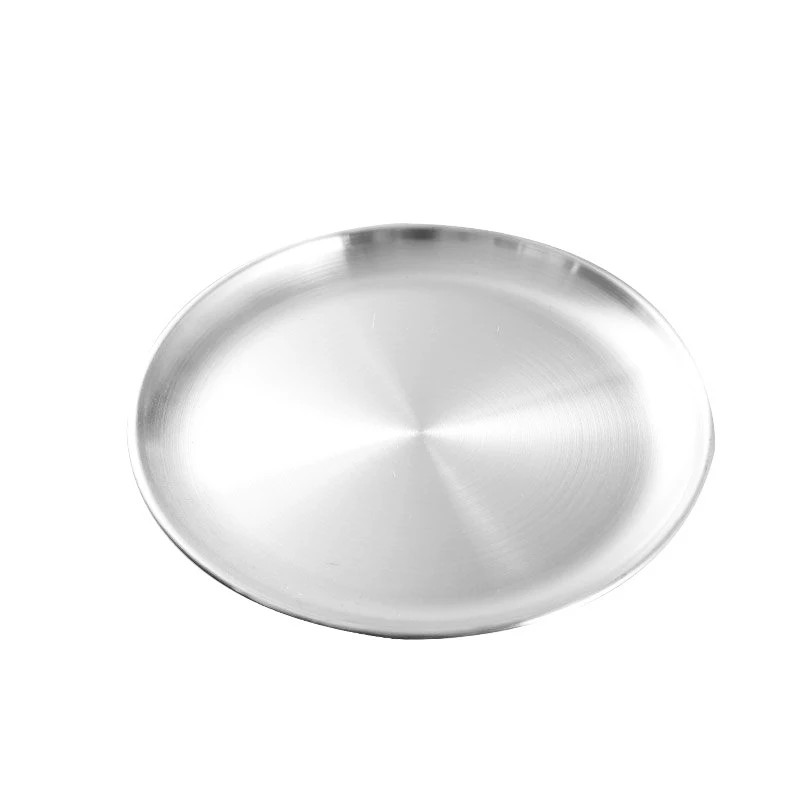 Outdoor Camping Plate Stainless Steel Tableware Dinner Food Container Dishes Picnic Cookware Utensils Kitchenware