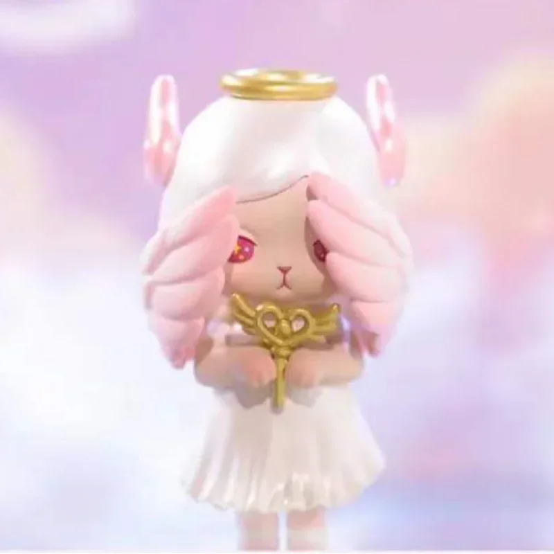 POP MART Bunny Magic World Series Scatola cieca Scatola misteriosa Caixa Sorpresa Ragazze Anime Figure Modello carino Regalo di compleanno