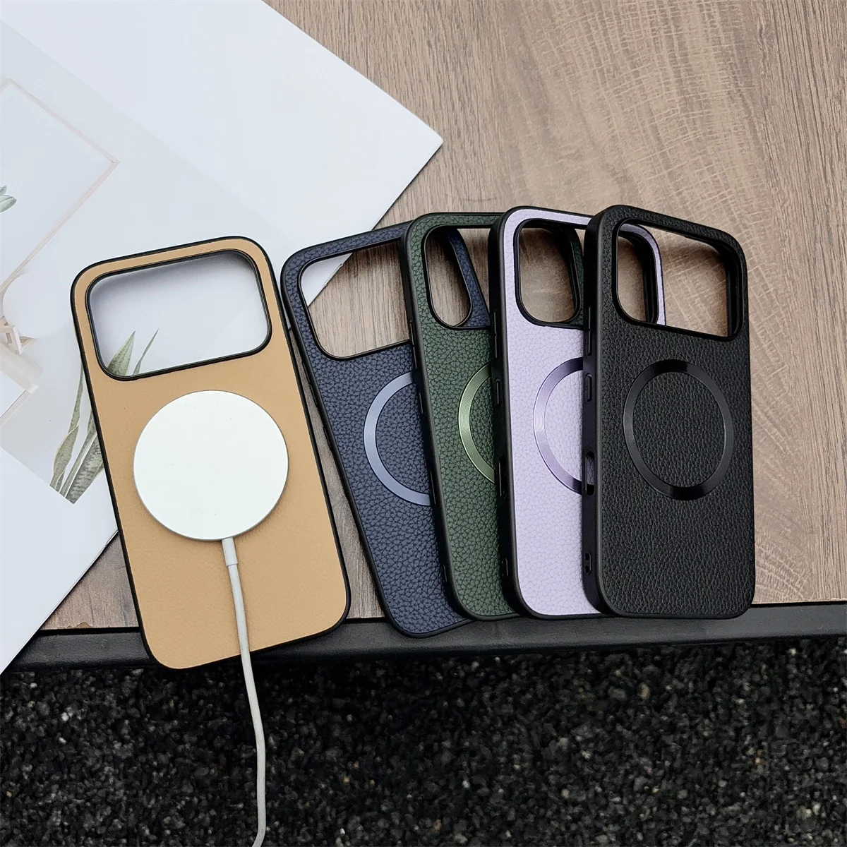 Für Magsafe Magnetische Luxus-Leder-Handyhülle für Honor 600 600 Pro Honor 600Pro Kabelloses Laden Stoßfeste Schutzhülle