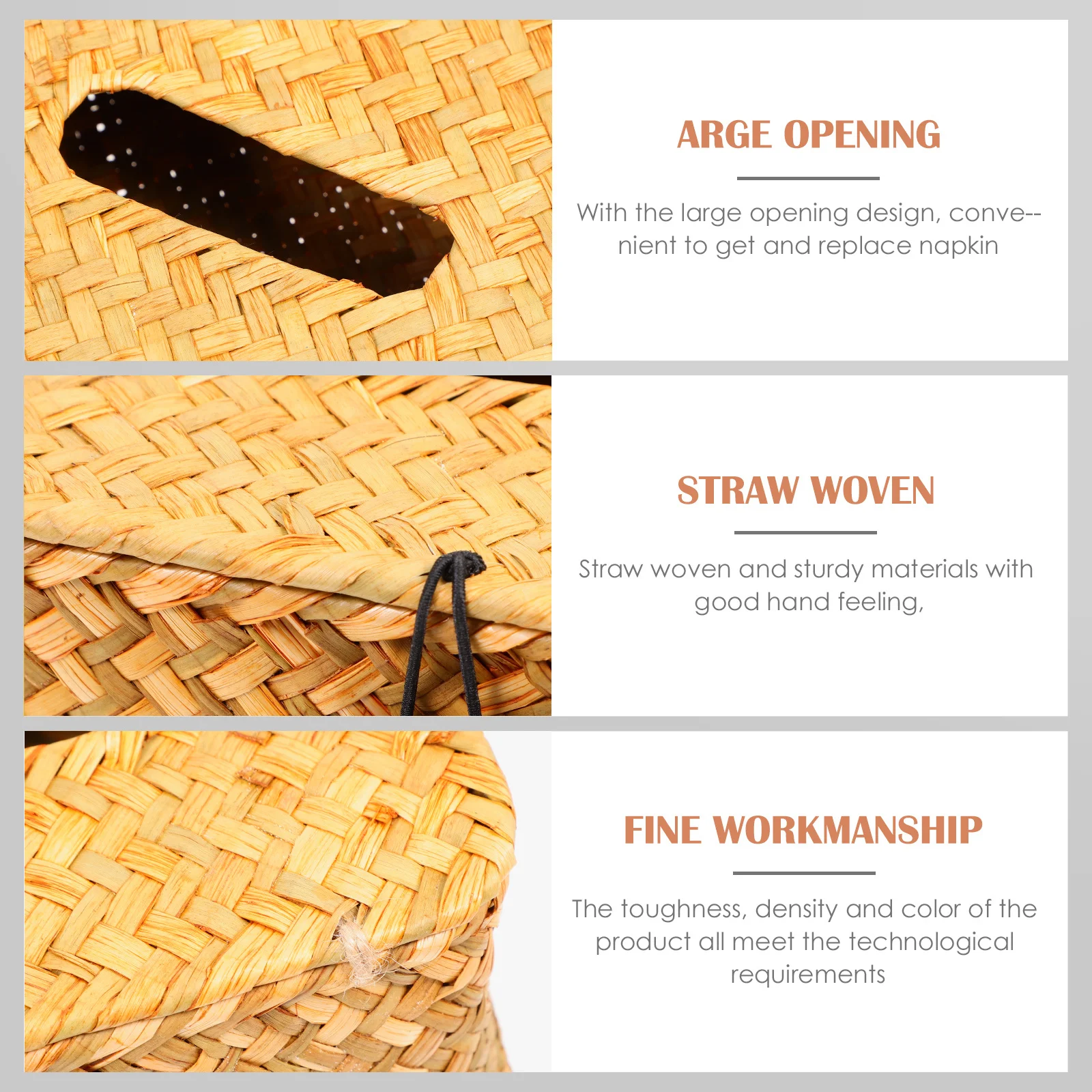 

Tissue Box Holder Large Opening Room Napkin Dispenser Coffee Shop Paper Case Storage Box For Home Office