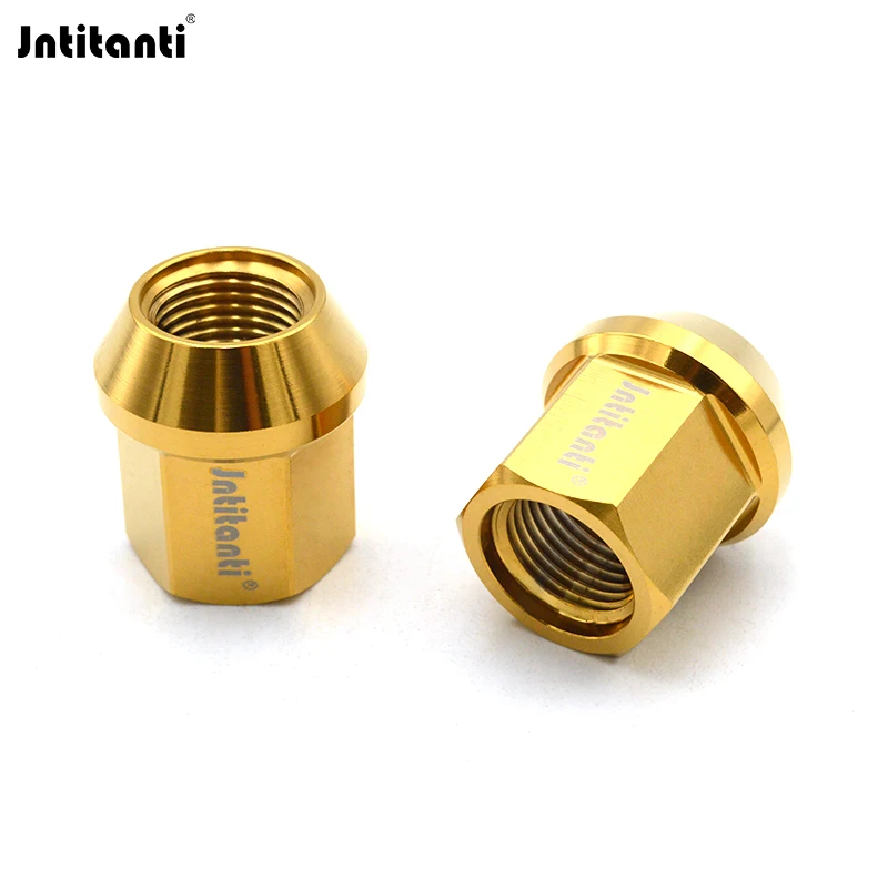

Jntitanti Gr5 titanium wheel rim lug nut screw open end M12x1.25x27-45mm 10.9 Grade for NIssan,Subaru,Suzuki etc wheel