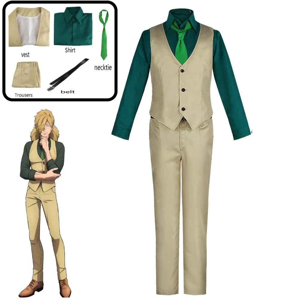 Костюм для косплея из аниме Кабан, рубашка и штаны для Хэллоуина, карнавала, униформа