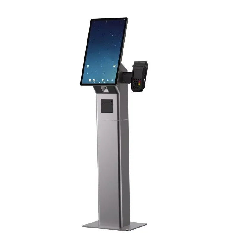 Inch Self Service Kiosk Capacitive Touch Screen Display Camera  Scanner Android/Window/Linux System  Enabled