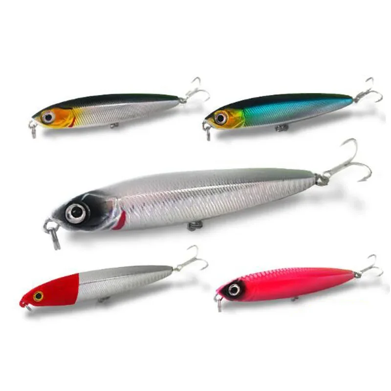 Nuevo señuelo tipo lápiz 10g14g18g 75mm 95mm Minnow Señuelos de pesca cebo duro alta calidad luz vibratoria Jigging Japón aparejos de pesca - imagen 4
