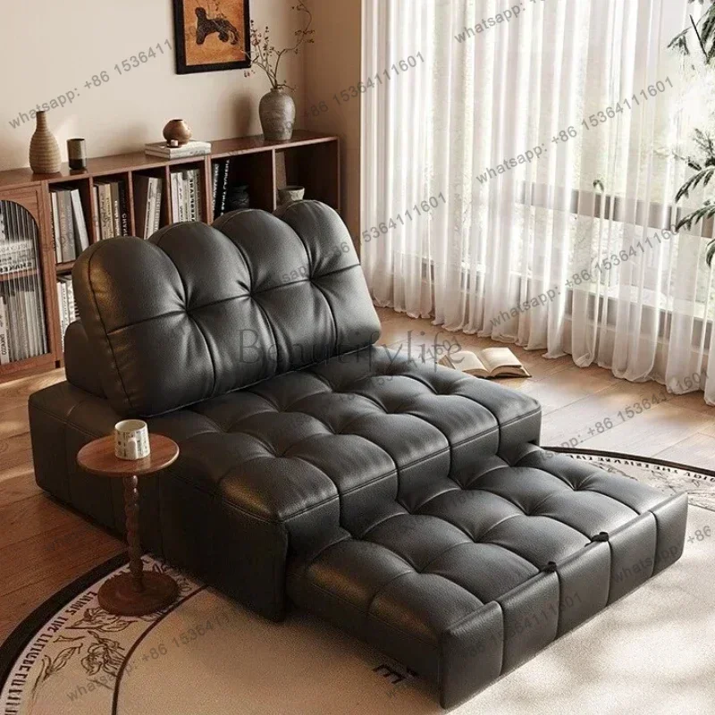 LSHome Living Room Furniture Foldable Multifunctional Retractable Single Person Lazy Sofa Bed Folding Bed Convertible Sofa Couch