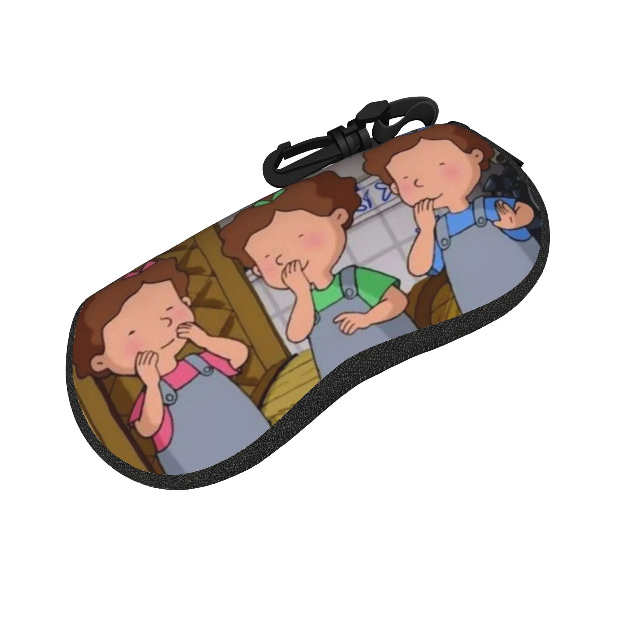 Las Tres Mellizas cartoon Merchandise Glasses Case for Women Men Student Zipper  Eyeglasses Protector Gift Eyewear Container