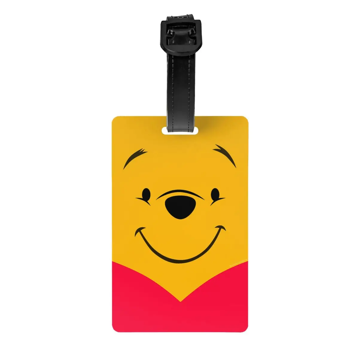 Custom Cartoon Bear Winnie The Pooh etichetta per bagagli per valigie etichette per bagagli divertenti copertina per la Privacy carta d'identità con nome