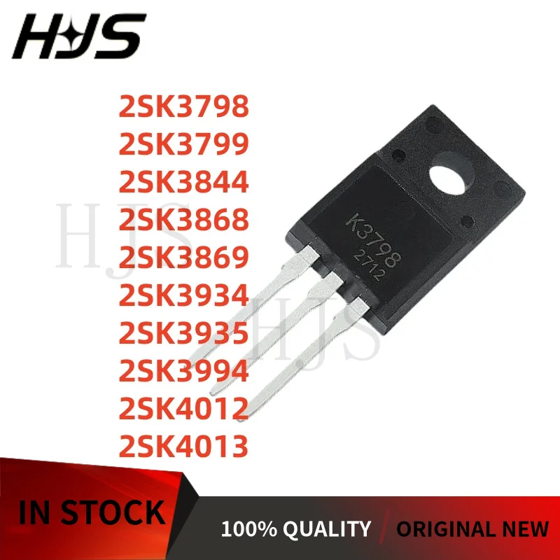 10PCS 2SK3798 2SK3799 2SK3844 2SK3868 2SK3869 2SK3934 2SK3935 2SK3994 2SK4012 2SK4013 TO-220F Transistor High-quality