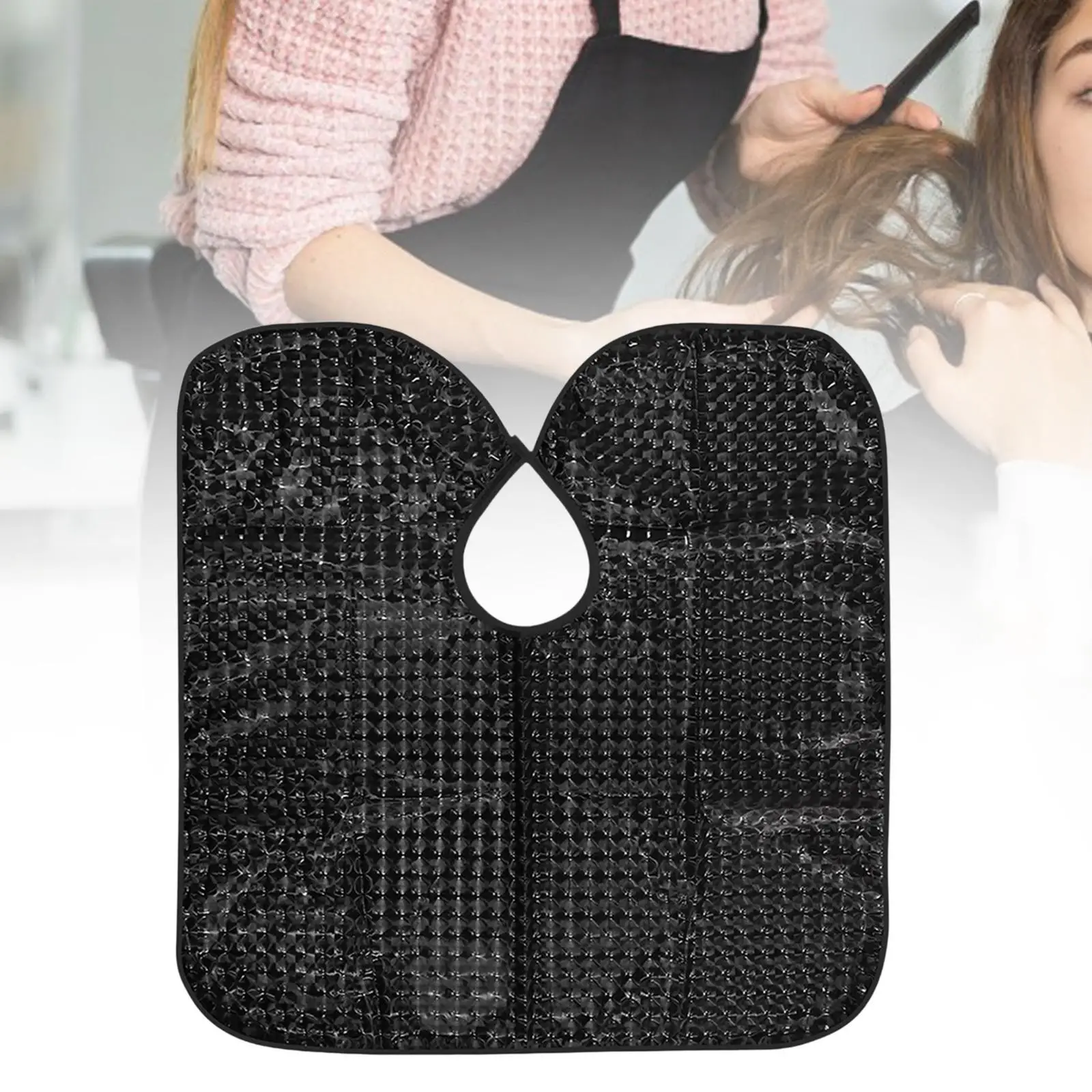 Cape de coloration de cheveux Cape de teinture de cheveux professionnelle pour maquillage style coiffure