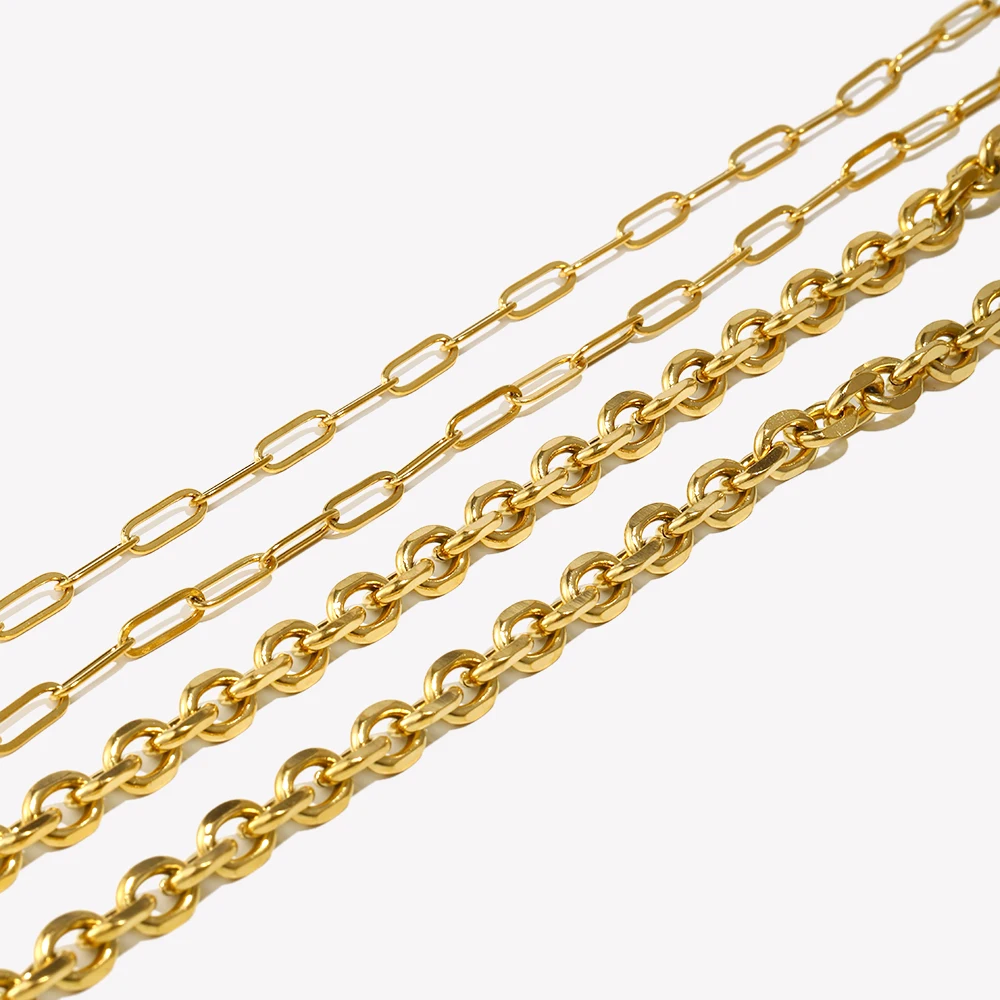 نمط الشارع الصيف الشاطئ مجوهرات مطلية بالذهب والفضة اللون الفولاذ المقاوم للصدأ تشويه المجوهرات الحرة الإناث الخصر سلسلة الجسم سلسلة