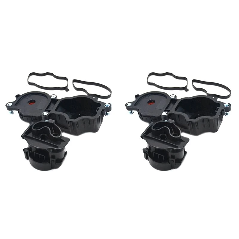 NEW HOT in Stock-2X Engine Breather Separator Crankcase Oil Filter Ventilation Valve Kit For BMW 3 Series E46 E61 E81E 90 E83
