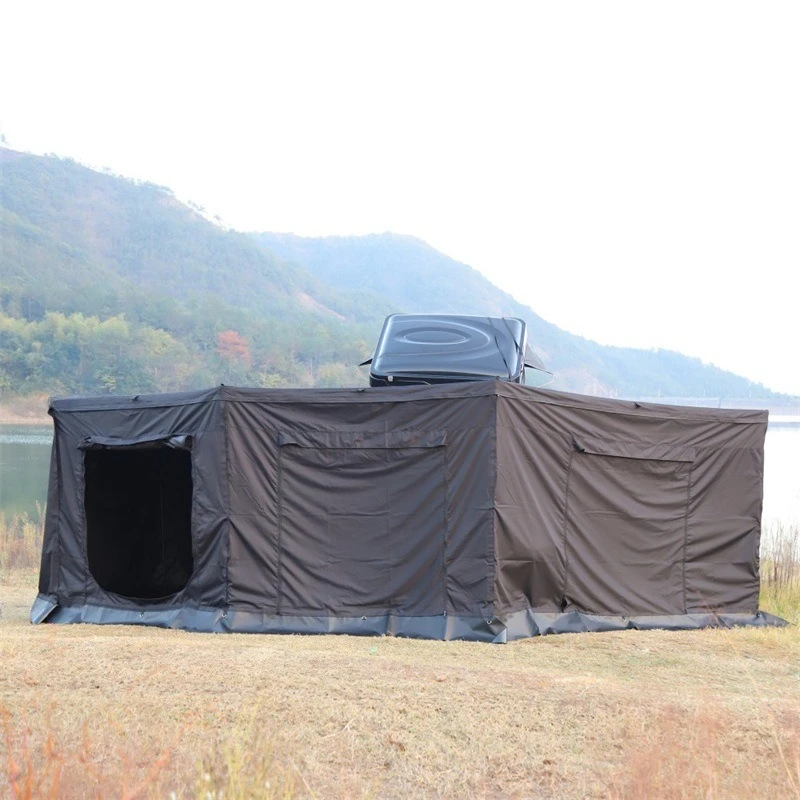 270 degree car side tent side canopy tent rainproof and sun protection legless fan tent large space outdoor
