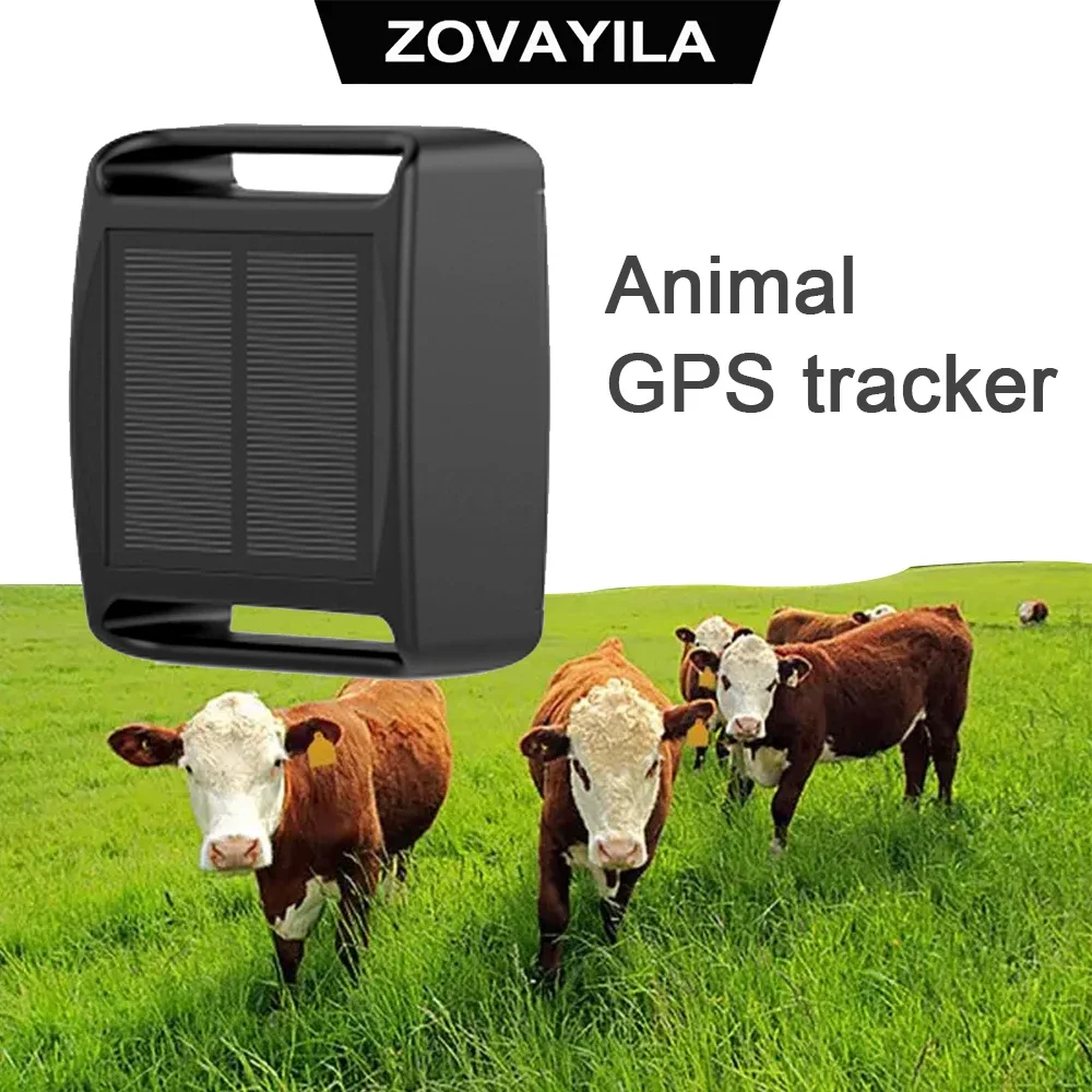 4G GPS Pet Cow and Sheep Real-time Solar Waterproof Tracker Positioning and Loss Prevention Device