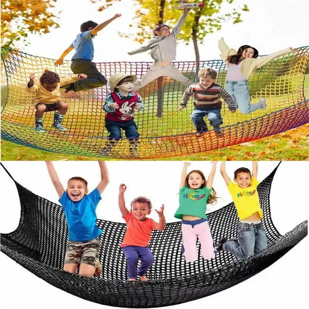 Childrens Safety  Double Layer Hammock Playground Play Safe Net Outdoor Garden Climbing  Kids Anti Fall  Protection