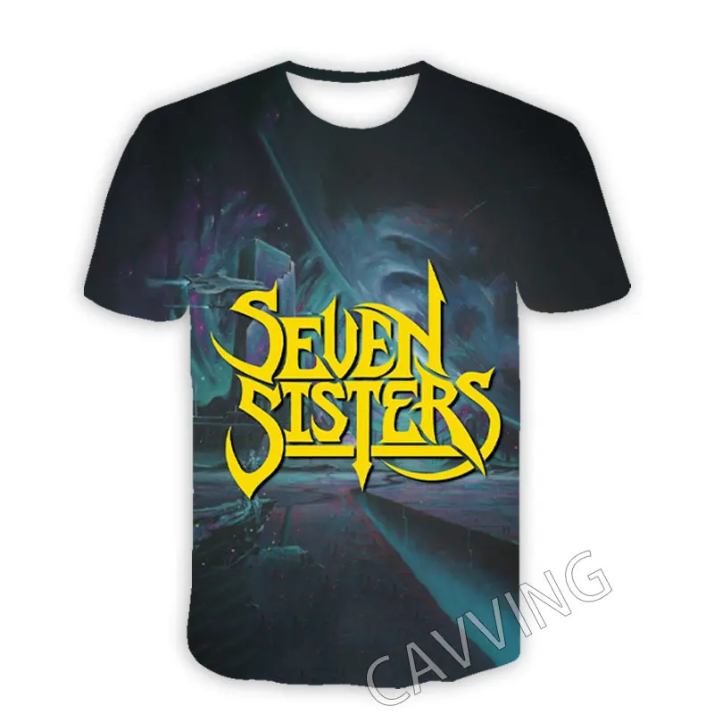 CAVVING 3D Printed  Seven Sisters Rock  Casual T-shirts  Hip Hop T Shirts Harajuku Styles Tops Clothing for Men/women