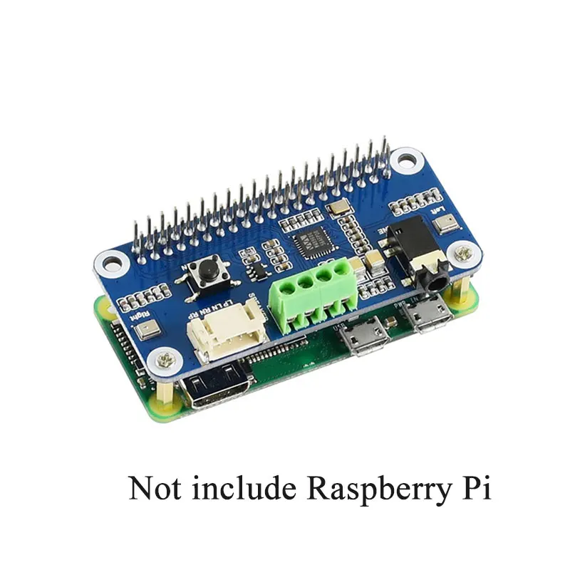 Raspberry Pi Hi-Fi Sound Card WM8960 Audio HAT Stereo Encoding Decoding Play Record Drive Speakers for Pi 4B 3B+ 3B Zero 2 W