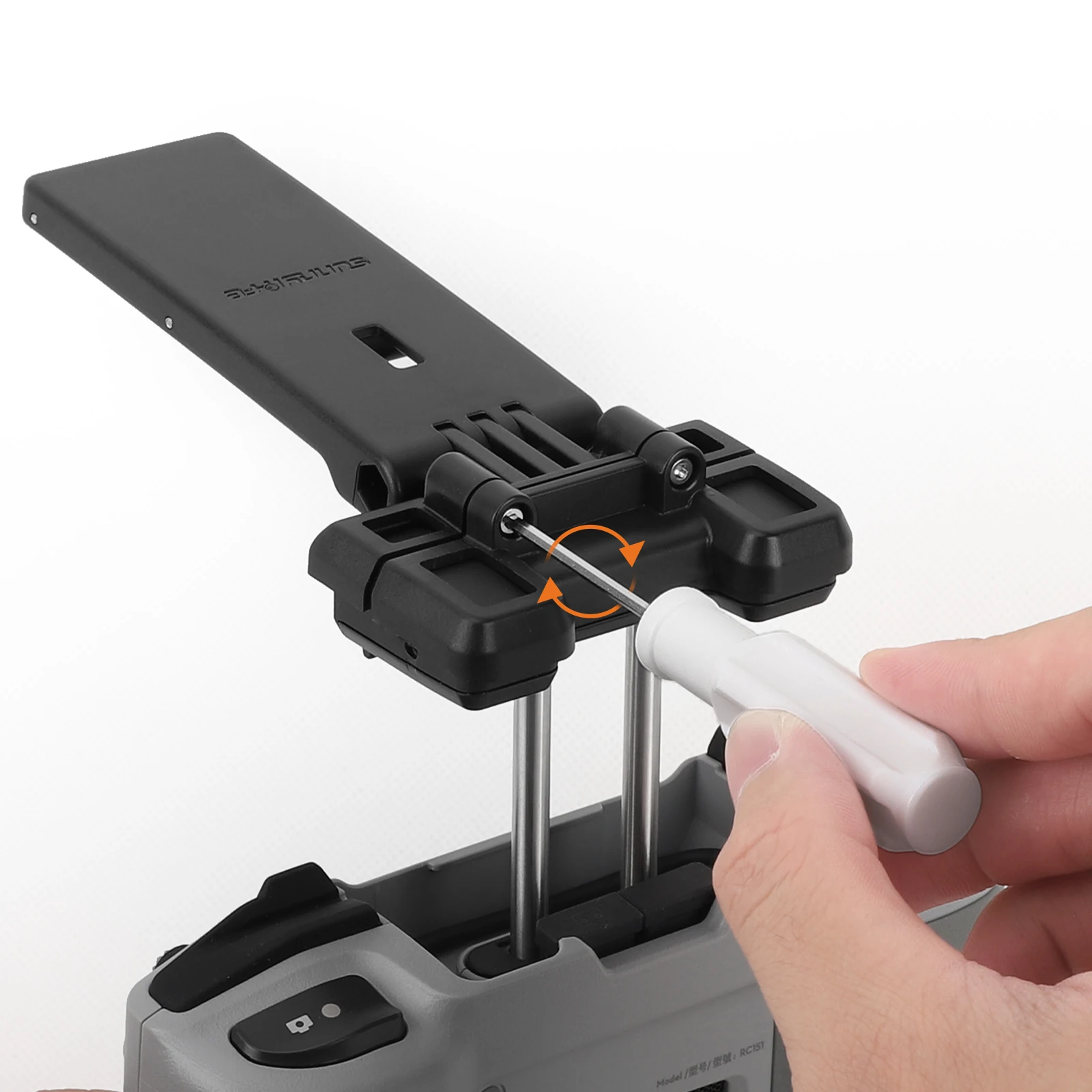 

No Removal Remote Control Holder for DJI NEO/Mini 4Pro/AIR 3S RC-N3 No-detach Foldable Tablet Holder Clip Plastic Black Gray