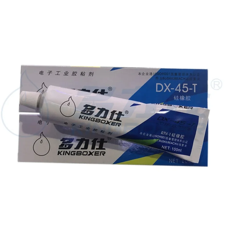 100 مللي DX-45B/W/T الصناعية سيليكون المطاط مقاومة درجات الحرارة العالية ختم السندات LED أداة المكونات الإلكترونية