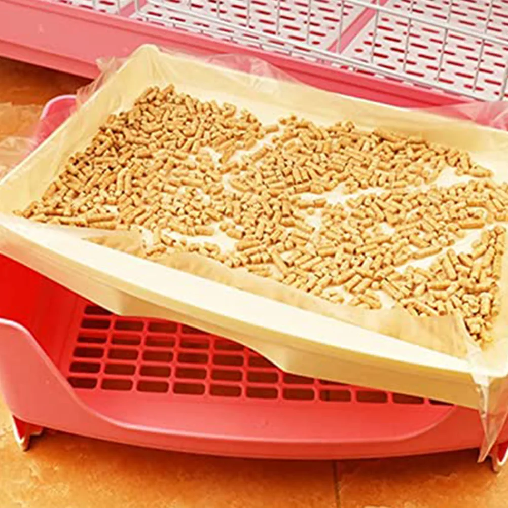 100 قطعة بطانة قفص المتاح سطح أملس كبير أرنب هاتش فيلم يسهل لوازم تنظيف الحيوانات الأليفة قفص خنزير غينيا بطانة