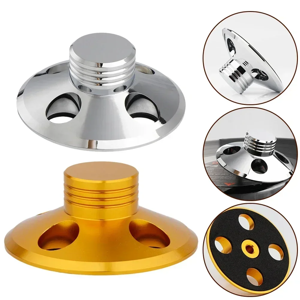 

LP Vinyl Record Player Disc Press CD Balanced Disc Stabilizer Turntable Record Clamp Vinyl Reduce Vibration Aluminum Alloy Audio